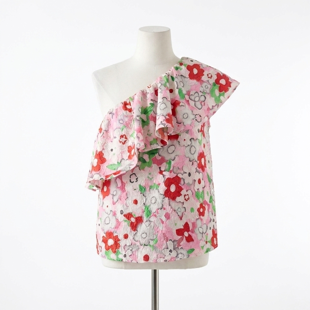 NEW ESSENTIEL ANTWERP jiland ruffle top in cotton candy
